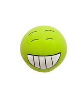 K Leksak latexboll med lustigt ansikte grön