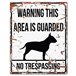 H Övrigt Warning skylt vit bull terrier