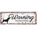 H Övrigt Warning skylt vit beagle
