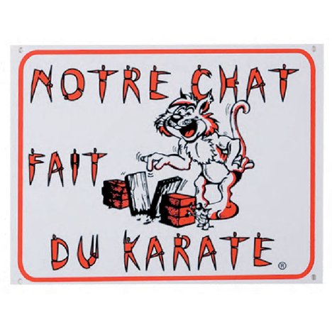 K Övrigt varning för katten franska