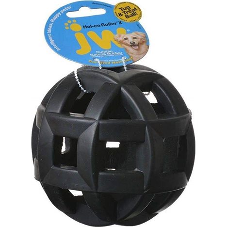 H Leksak nätboll JW svart/blå kraftig gummi 11cm