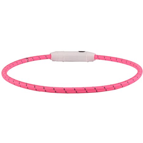 H Halsband blink just.bar visio light USB nylon rosa