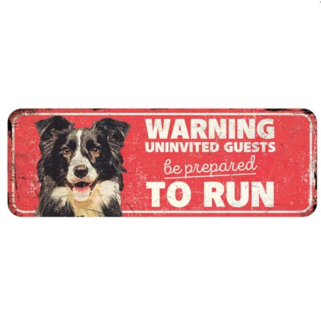 H Övrigt Warning skylt "Uninvited guests".. röd