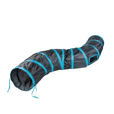 K Tunnel snake 122x25cm svart/blå