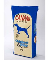 H Foder Canami Chicken & Rice blå 15kg